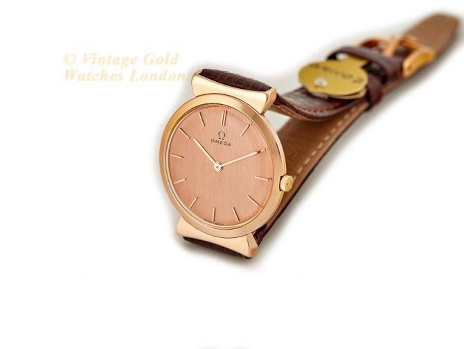 Ladies Omega Cal.540 18ct Pink Gold 1958 (6)