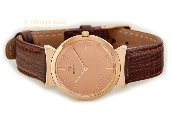 Ladies Omega Cal.540 18ct Pink Gold 1958 (7)