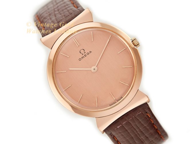 Ladies Omega Cal.540 18ct Pink Gold 1958 (1)