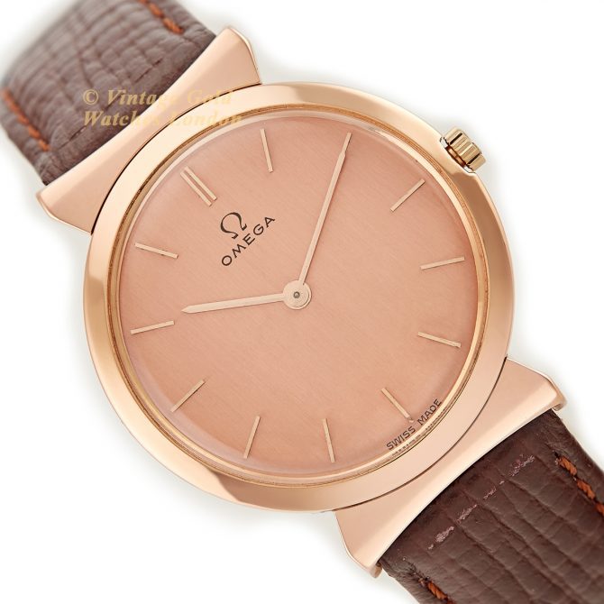 Ladies Omega Cal.540 18ct Pink Gold 1958 (15)