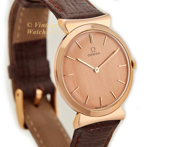 Ladies Omega Cal.540 18ct Pink Gold 1958 (3)