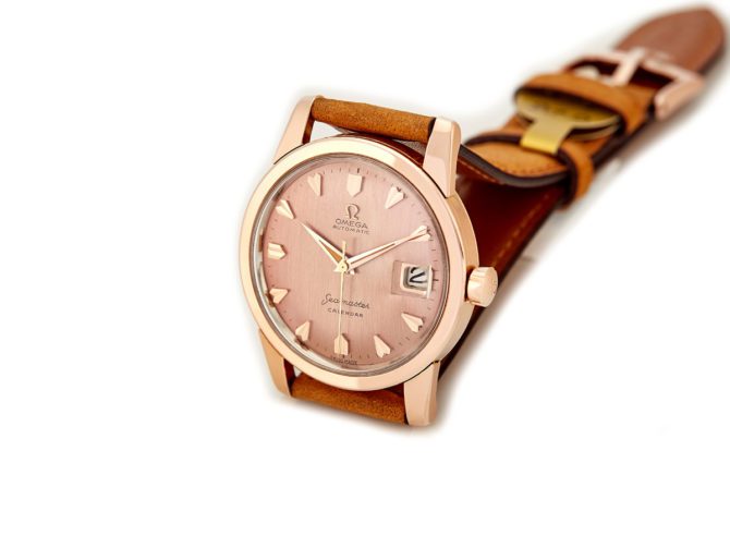 Omega Seamaster Calendar Cal.503 18ct Pink Gold 1957 (13)