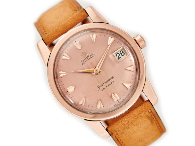 Omega Seamaster Calendar Cal.503 18ct Pink Gold 1957 (5)