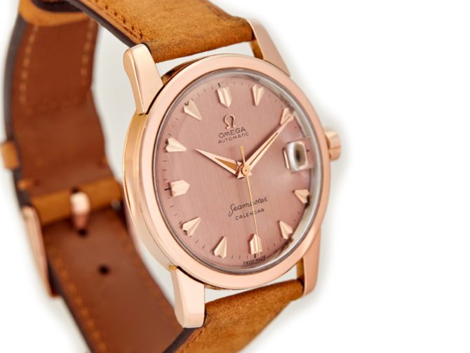 Omega Seamaster Calendar Cal.503 18ct Pink Gold 1957 (9)