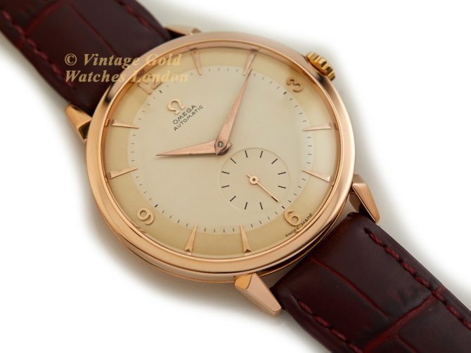 Omega Cal.491 Automatic 18ct Pink Gold 1955 37.5mm Two Tone Dial (8)