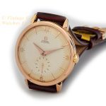 Omega Cal.491 Automatic 18ct Pink Gold 1955 37.5mm Two Tone Dial mobile navigation (6)