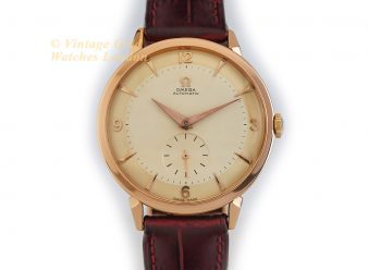 Omega Cal.491 Automatic 18ct Pink Gold 1955 37.5mm Two Tone Dial