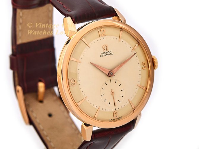 Omega Cal.491 Automatic 18ct Pink Gold 1955 37.5mm Two Tone Dial (3)