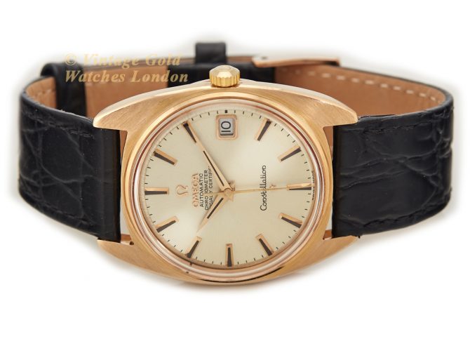 Omega Constellation Tonneau 18ct Pink Gold 1968 (7)