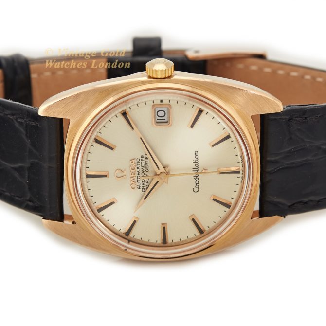 Omega Constellation Tonneau 18ct Pink Gold 1968 (12)