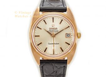 Omega Constellation Tonneau 18ct Pink Gold 1968