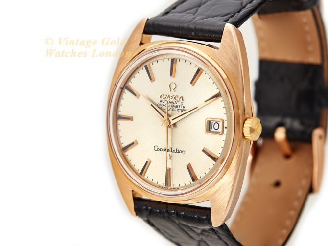 Omega Constellation Tonneau 18ct Pink Gold 1968 (5)