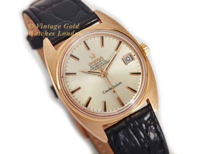 Omega Constellation Tonneau 18ct Pink Gold 1968 (2)