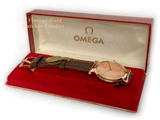 Ladies Omega Cal.540 18ct Pink Gold 1958 (13)