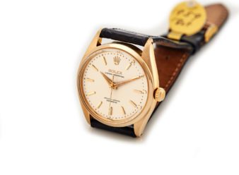 Rolex Oyster Perpetual Cal.1030 18ct 1959 Quilted Dial - hover
