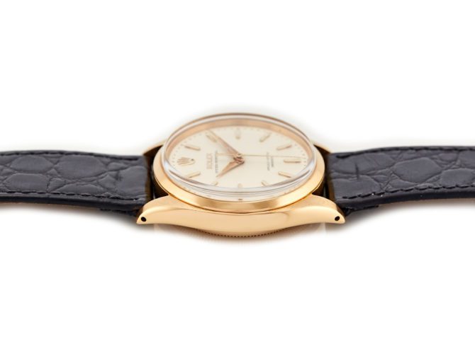 Rolex Oyster Perpetual Cal.1030 18ct 1959 Quilted Dial (4)