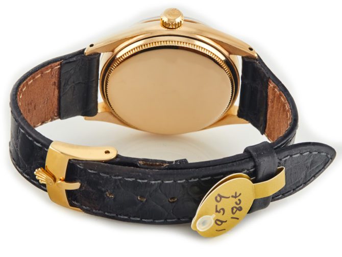 Rolex Oyster Perpetual Cal.1030 18ct 1959 Quilted Dial (12)