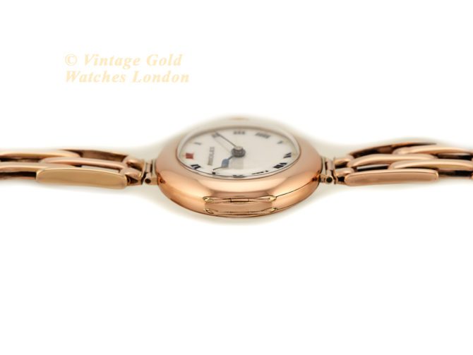 Ladies Rolex 9ct Pink Gold Porcelain Dial 1916 (19)