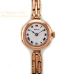 Ladies Rolex 9ct Pink Gold Porcelain Dial 1916 mobile navigation (7)