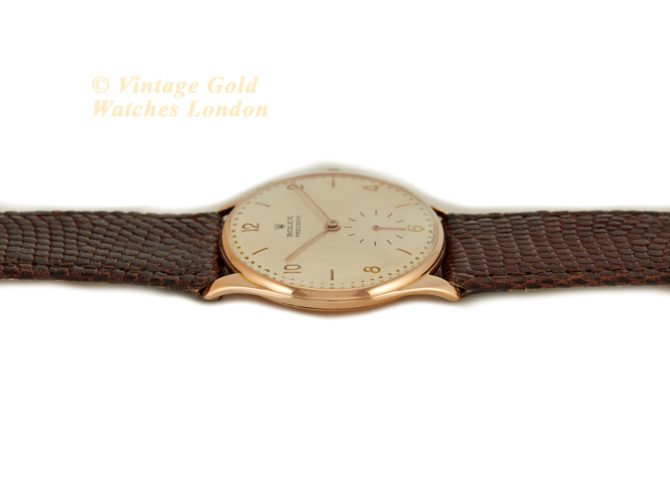 Rolex Precision Chronometer Cal.700 18ct Pink Gold c1945 (33)