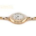 Ladies Rolex Cocktail Watch, Porcelain Dial, 9ct Pink Gold c1915 mobile navigation (34)