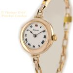 Ladies Rolex Cocktail Watch, Porcelain Dial, 9ct Pink Gold c1915 mobile navigation (24)