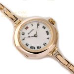 Ladies Rolex Cocktail Watch, Porcelain Dial, 9ct Pink Gold c1915 mobile navigation (30)