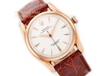 Rolex Oyster Perpetual Bombé 18ct Pink Gold 1952 Bubbleback