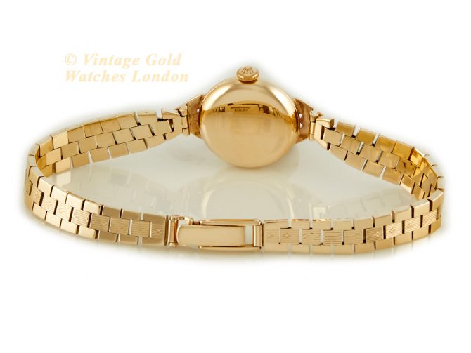 Ladies Rolex Precision 9ct Gold Cocktail Watch on 9ct Bracelet 1941 (11)