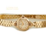 Ladies Rolex Precision 9ct Gold Cocktail Watch on 9ct Bracelet 1941 mobile navigation (14)