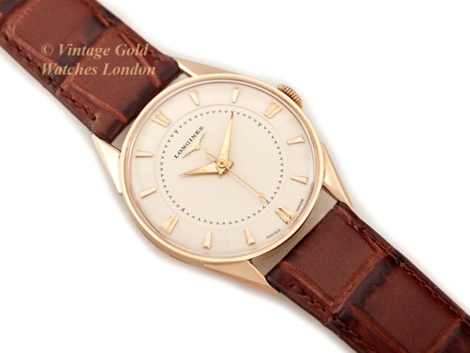 Longines Cal.23ZS 14ct 1955 Guilloche Dial (30)