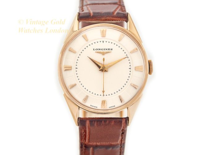 Longines Cal.23ZS 14ct 1955 Guilloche Dial (22)