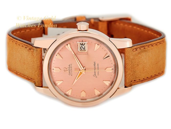 Omega Seamaster Calendar Cal.503 18ct Pink Gold 1957 (28)