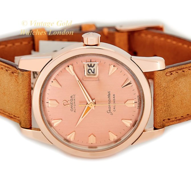 Omega Seamaster Calendar Cal.503 18ct Pink Gold 1957 (44)