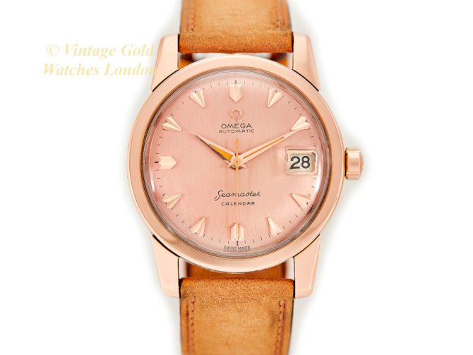 Omega Seamaster Calendar Cal.503 18ct Pink Gold 1957 (22)