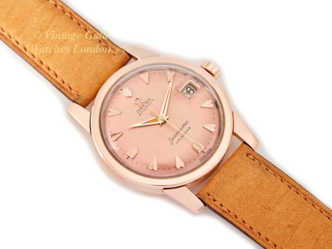 Omega Seamaster Calendar Cal.503 18ct Pink Gold 1957 (30)