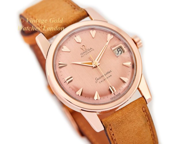 Omega Seamaster Calendar Cal.503 18ct Pink Gold 1957 (18)