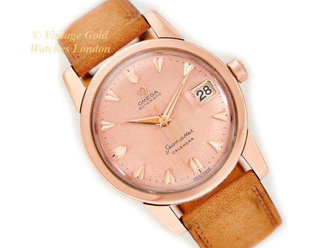 Omega Seamaster Calendar Cal.503 18ct Pink Gold 1957 (16)