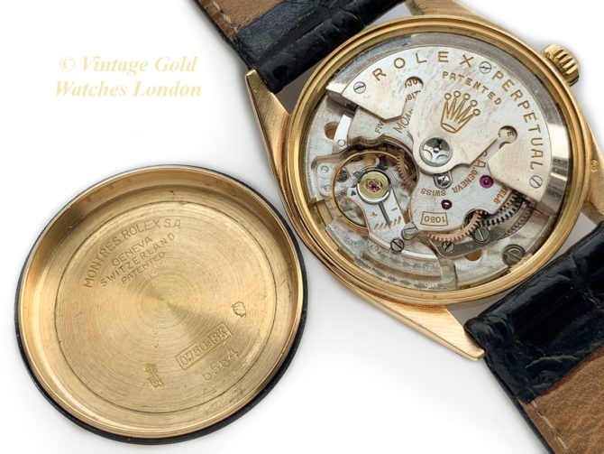 Rolex Oyster Perpetual Cal.1030 18ct 1959 Quilted Dial (38)