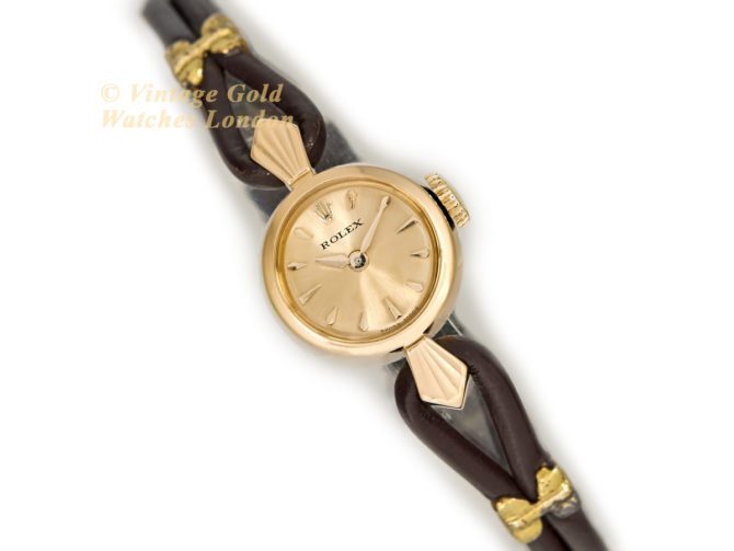 Ladies Rolex Precision 18ct Dress Watch c1971 (1)