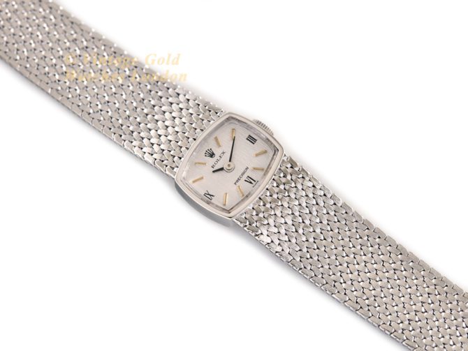 Ladies Rolex Precision 9ct White Gold 1972 (30)