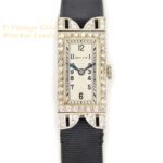 Ladies Rolex 18ct White Gold & Diamond Cocktail Watch c1930 mobile navigation (21)