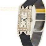 Ladies Rolex 18ct White Gold & Diamond Cocktail Watch c1930 mobile navigation (23)