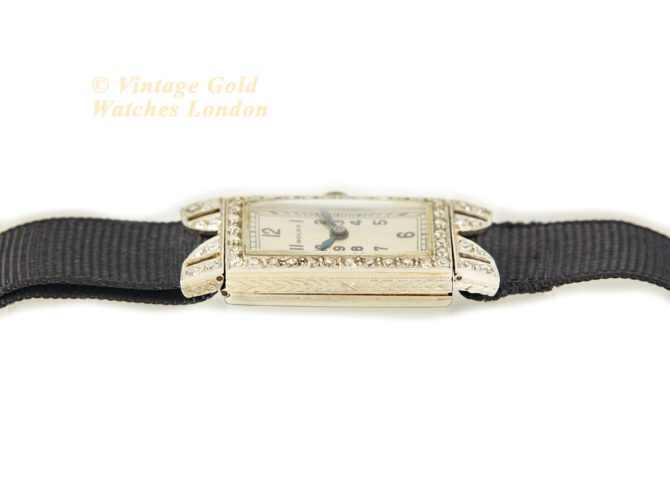 Ladies Rolex 18ct White Gold & Diamond Cocktail Watch c1930 (33)