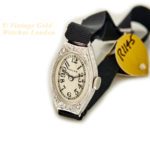 Ladies Rolex 18ct White Gold & Diamond Cocktail Watch c1928 mobile navigation (27)