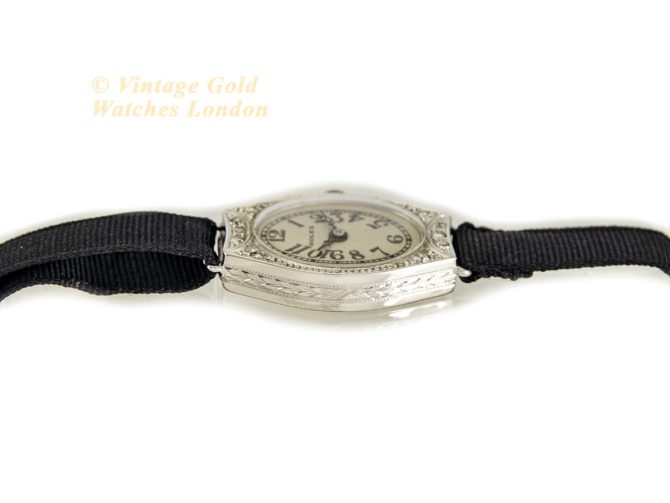 Ladies Rolex 18ct White Gold & Diamond Cocktail Watch c1928 (35)