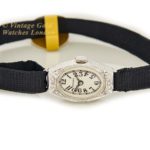 Ladies Rolex 18ct White Gold & Diamond Cocktail Watch c1928 mobile navigation (29)