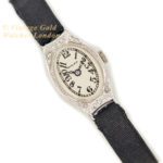 Ladies Rolex 18ct White Gold & Diamond Cocktail Watch c1928 mobile navigation (17)
