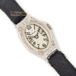 Ladies Rolex 18ct White Gold & Diamond Cocktail Watch c1928 mobile navigation (45)
