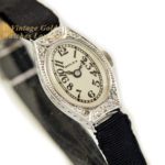 Ladies Rolex 18ct White Gold & Diamond Cocktail Watch c1928 mobile navigation (19)